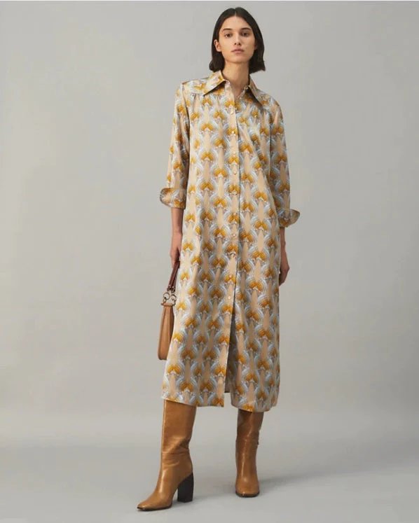 Tory Burch Silk Satin Shirtdress-20240793