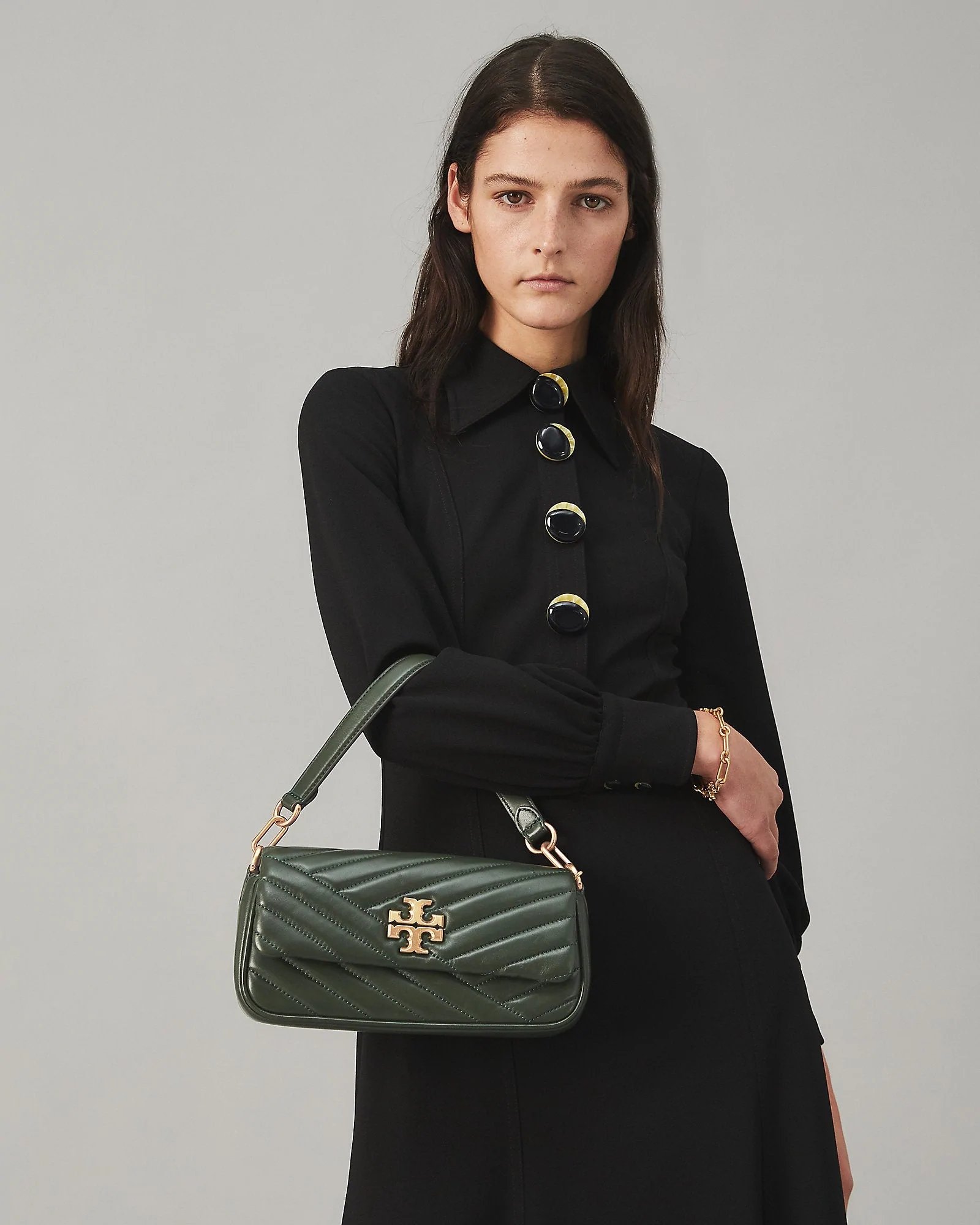 Alternative view of Tory Burch Sycamore Kira Chevron Small Flap Shoulder Bag