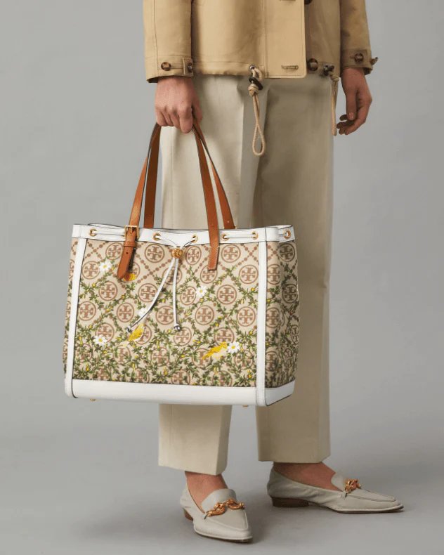 Alternative view of Tory Burch T Monnogram Jacquard Embroidered Tote Bag