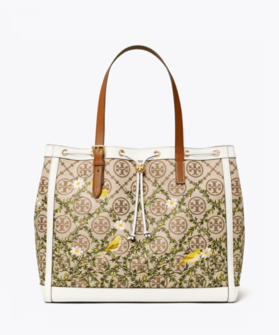 Tory Burch T Monnogram Jacquard Embroidered Tote Bag-20256989