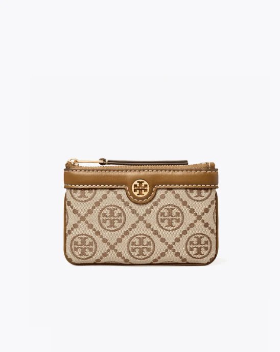 Tory Burch T Monogram Card Case Key Ring-20243142