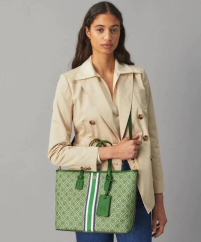Tory Burch T Monogram Coated Canvas Small Tote Bag 20251744 4
