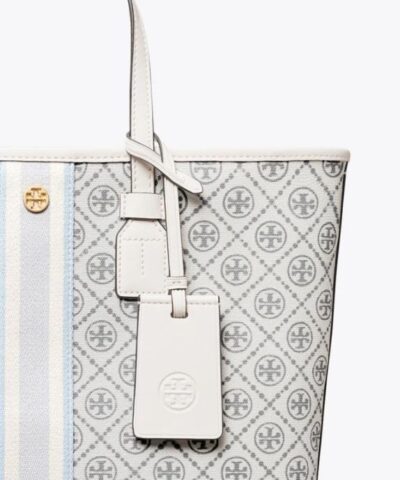 Tory Burch T Monogram Coated Canvas Small Tote Bag 20251751 4