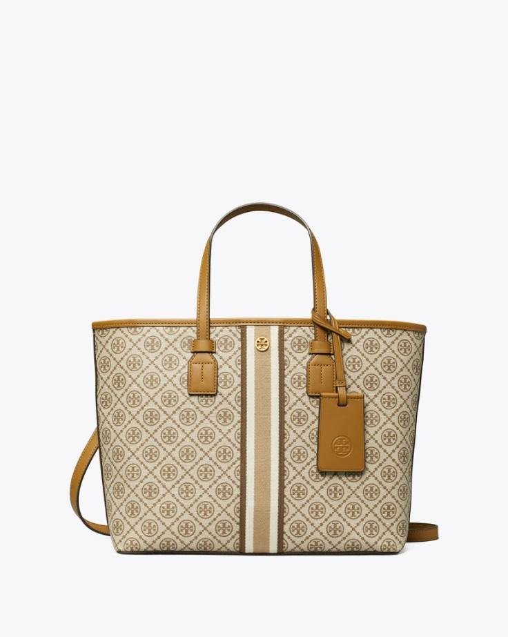 Tory Burch T Monogram Coated Canvas Small Tote Bag-20251758