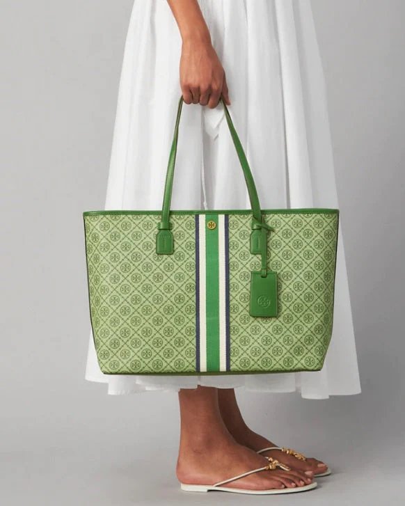 Alternative view of Tory Burch T Monogram Coated Canvas Tote Bag