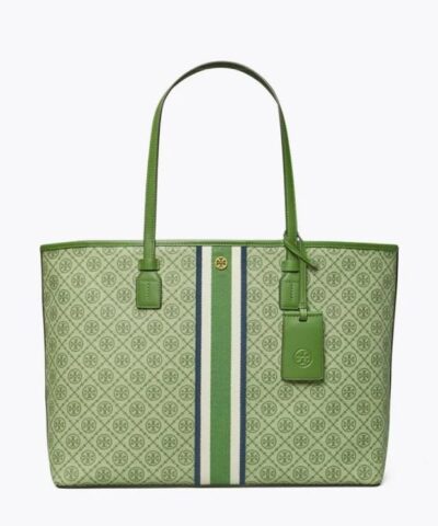 Tory Burch T Monogram Coated Canvas Tote Bag-20251723