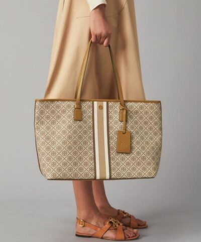Alternative view of Tory Burch T Monogram Coated Canvas Tote Bag