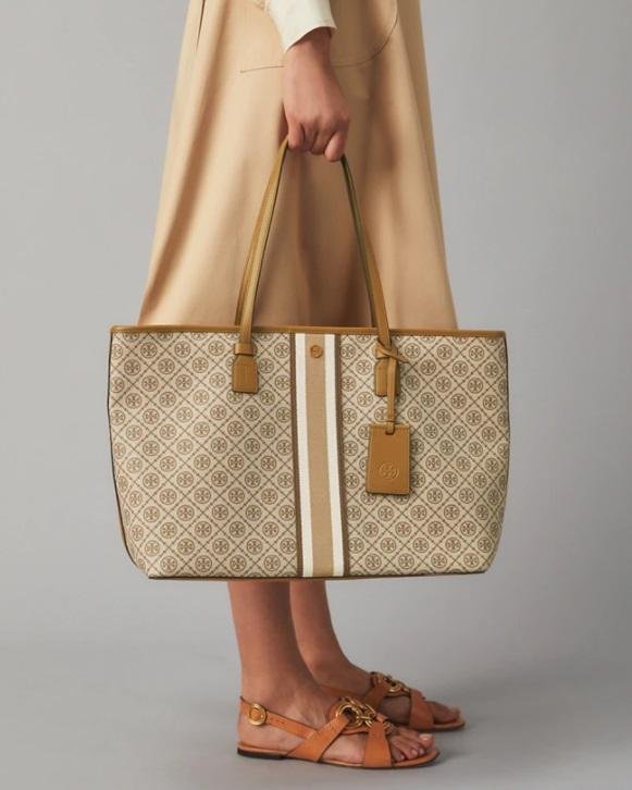 Alternative view of Tory Burch T Monogram Coated Canvas Tote Bag