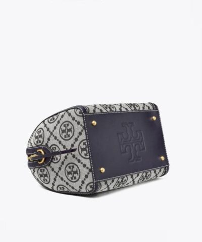 Tory Burch T Monogram Jacquard Barrel Tory Navy 20248604 4