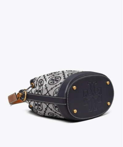 Tory Burch T Monogram Jacquard Bucket Bag Tory Navy 20258293 2