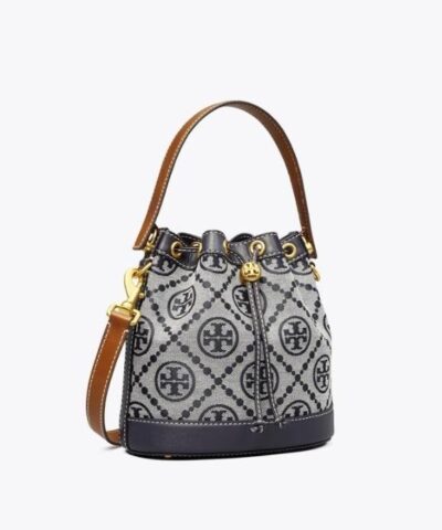 Tory Burch T Monogram Jacquard Bucket Bag Tory Navy 20258293 3