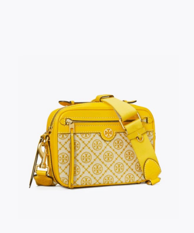 Tory Burch T Monogram Jacquard Camera Bag Goldfinch 20257029 2