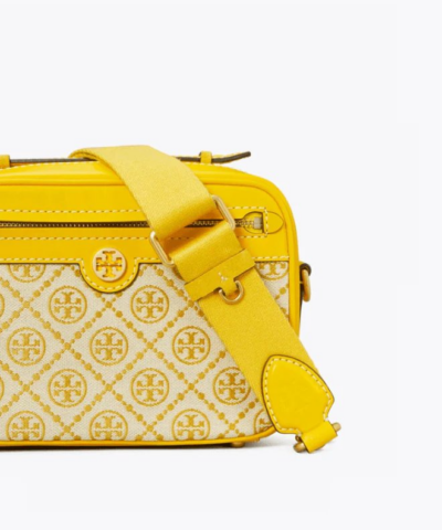 Tory Burch T Monogram Jacquard Camera Bag Goldfinch 20257029 3