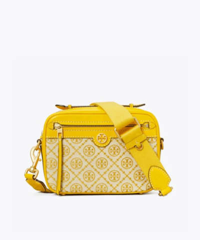 Tory Burch T Monogram Jacquard Camera Bag, Goldfinch-20257030