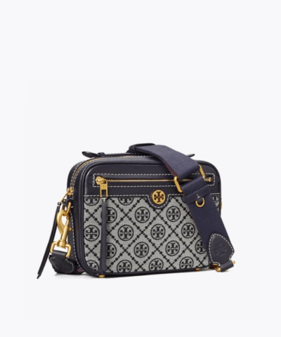 Tory Burch T Monogram Jacquard Camera Bag Tory Navy 20257021 2