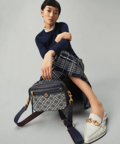 Tory Burch T Monogram Jacquard Camera Bag Tory Navy 20257021 5