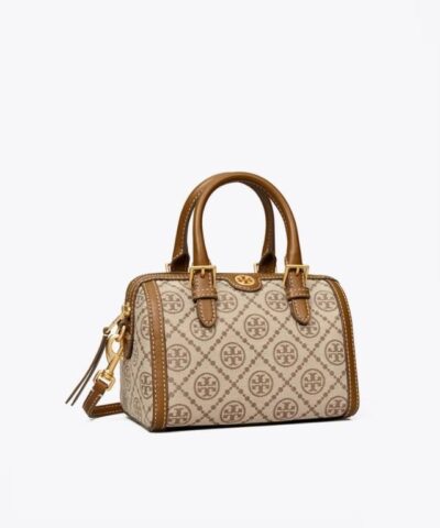 Tory Burch T Monogram Jacquard Mini Barrel Hazelnut 20248584 2