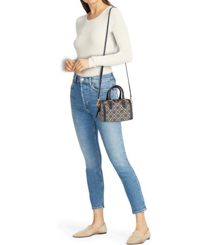 Tory Burch T Monogram Jacquard Mini Barrel Tory Navy 20248591 1