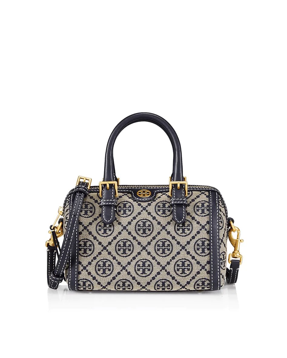 Tory Burch T Monogram Jacquard Mini Barrel, Tory Navy-20248591