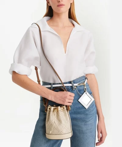 Tory Burch T Monogram Jacquard Mini Bucket Bag 20255426 6