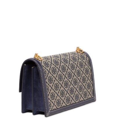 Tory Burch T Monogram Jacquard Shoulder Bag Tory Navy 20248577 4
