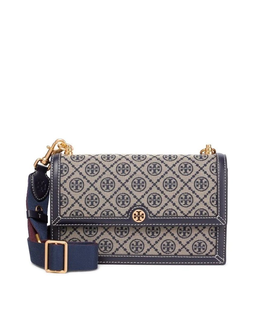 Tory Burch T Monogram Jacquard Shoulder Bag, Tory Navy-20248577