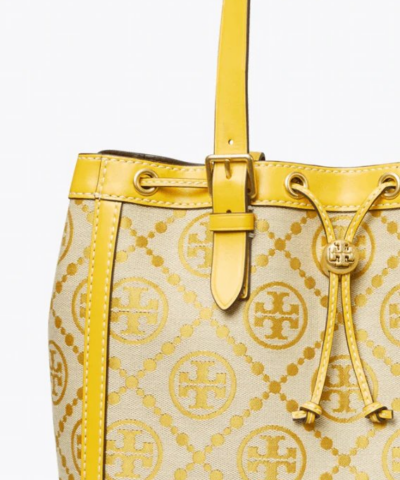 Tory Burch T Monogram Jacquard Small Tote Bag Goldfinch 20257115 2
