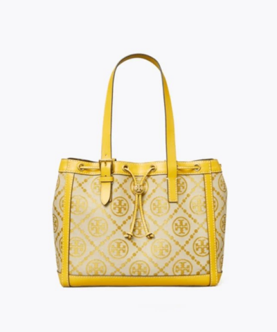 Tory Burch T Monogram Jacquard Small Tote Bag, Goldfinch-20257116