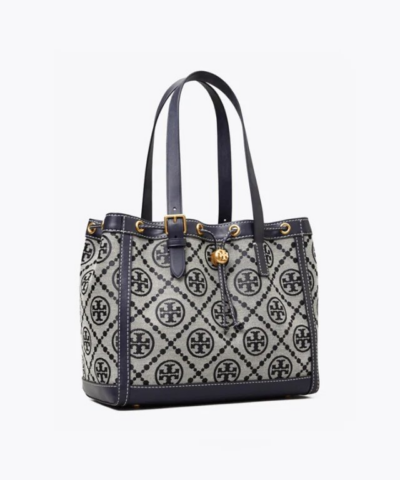 Tory Burch T Monogram Jacquard Small Tote Bag Tory Navy 20257077 2