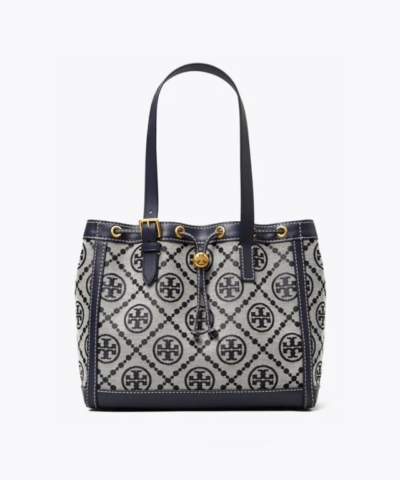 Tory Burch T Monogram Jacquard Small Tote Bag, Tory Navy-20257078