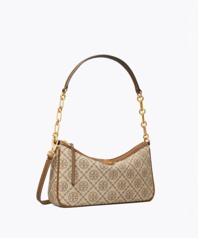 Tory Burch T Monogram Jacquard Studio Bag In Hazel 20243261 2
