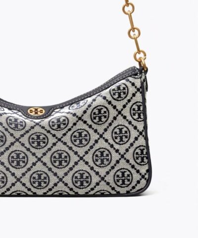 Tory Burch T Monogram Jacquard Studio Bag In Tory Navy 20243254 4