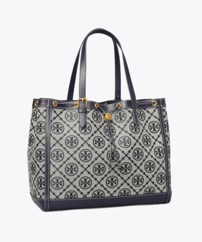 Tory Burch T Monogram Jacquard Tote Bag Tory Navy 20257142 2