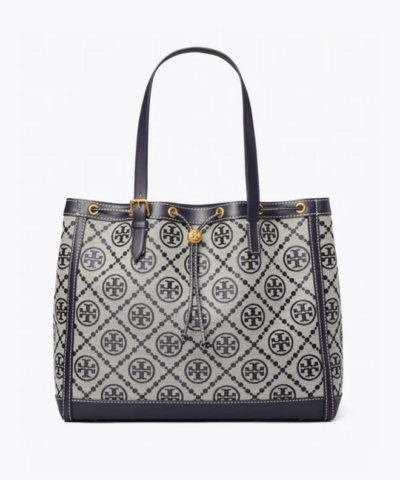 Tory Burch T Monogram Jacquard Tote Bag, Tory Navy-20257143