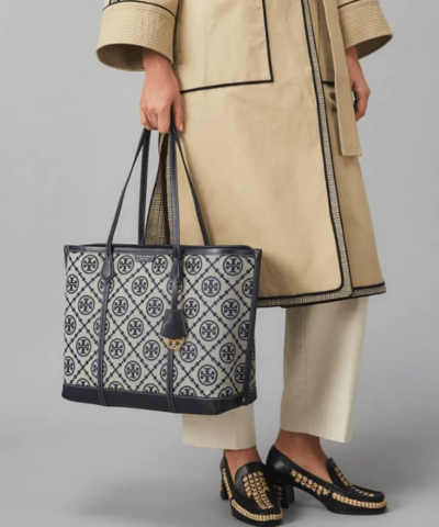 Tory Burch T Monogram Jacquard Triple Compartment Tote Tory Navy 20257085 1