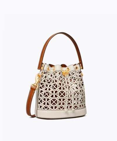Tory Burch T Monogram Laser Cut Leather Bucket Bag 20240312 1
