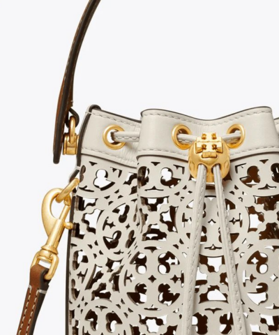 Tory Burch T Monogram Laser Cut Mini Bucket Bag 20240305 3