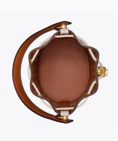 Tory Burch T Monogram Laser Cut Mini Bucket Bag 20240305 4