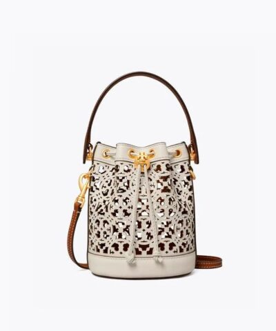 Tory Burch T Monogram Laser-Cut Mini Bucket Bag-20240305