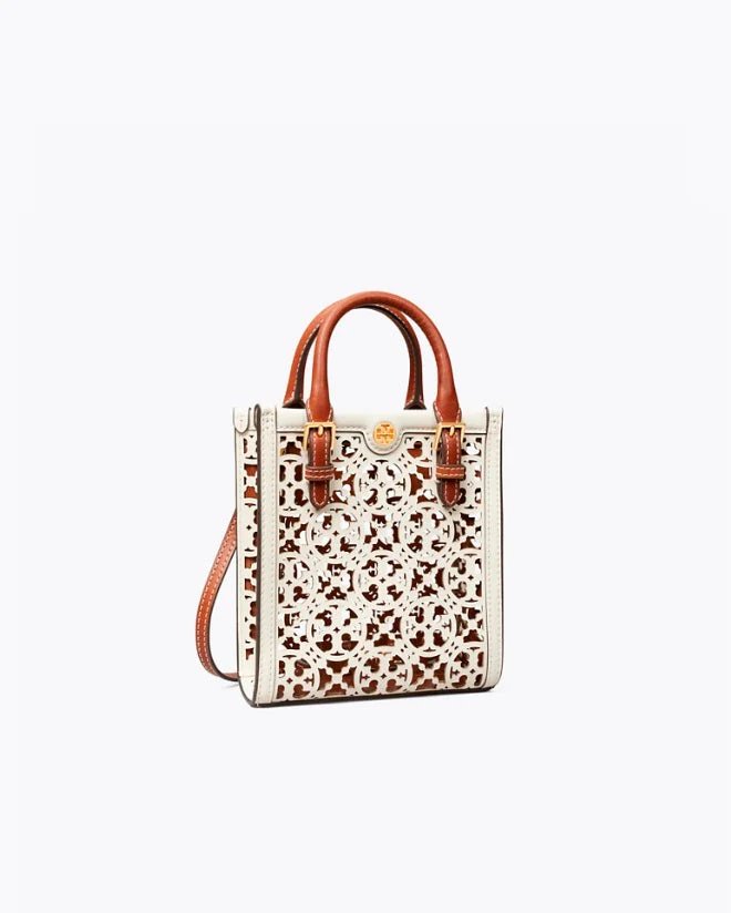 Alternative view of Tory Burch T Monogram Laser-Cut Mini Tote