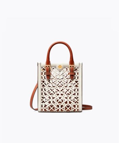 Tory Burch T Monogram Laser-Cut Mini Tote-20240320
