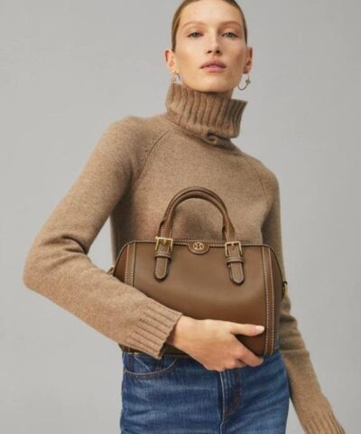 Tory Burch T Monogram Leather Barrel Moose 20248619 1