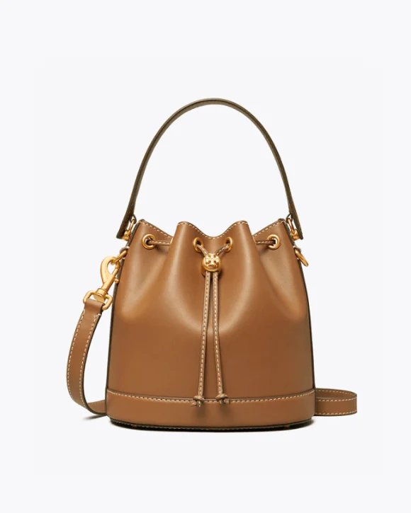 Tory Burch T Monogram Leather Bucket Bag-20258099