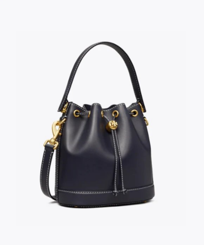 Tory Burch T Monogram Leather Bucket Bag Black 20258089 3