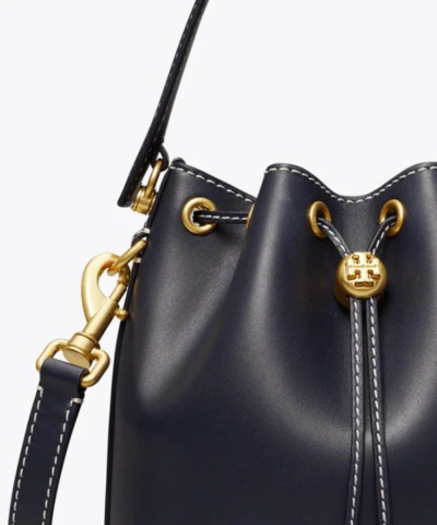 Tory Burch T Monogram Leather Bucket Bag Black 20258089 4