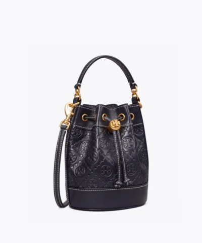 Tory Burch T Monogram Leather Mini Bucket Bag 20258114 2
