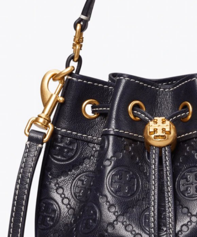Tory Burch T Monogram Leather Mini Bucket Bag 20258114 3