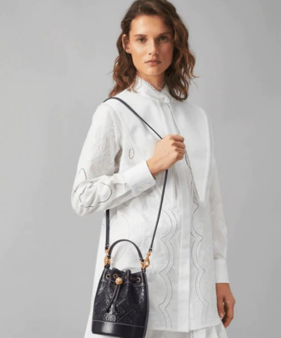 Tory Burch T Monogram Leather Mini Bucket Bag 20258114 6