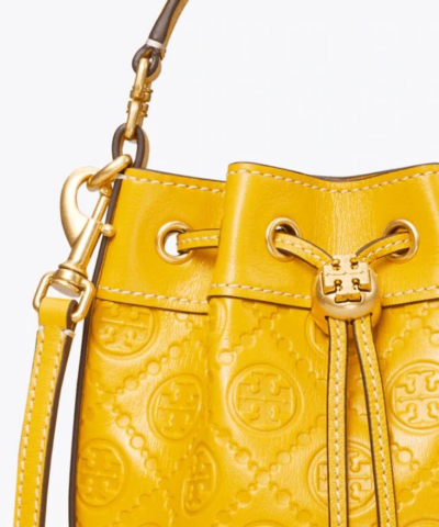 Tory Burch T Monogram Leather Mini Bucket Bag 20258114 8