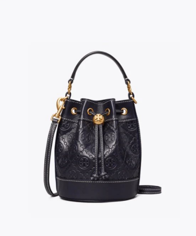 Tory Burch T Monogram Leather Mini Bucket Bag-20258115